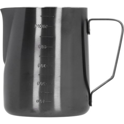 Pichet à mousser le café de 600 ml en acier inoxydable, pour la maison ou le bureau. (1/5)