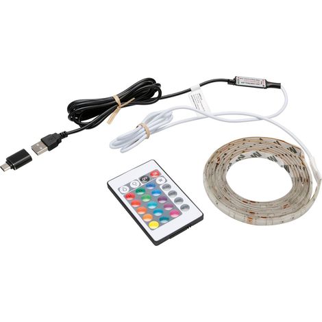 Striscia adesiva a Led RGB, USB - 200 cm