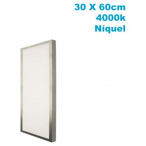FAB 150696003 Deckenleuchte 36w 4000k 3,5x30x60 Cm Flach Nickel 3060lm