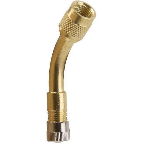 Adaptateur de pneu à 135 degrés pour voiture, moto, monocycle, rallonge de valve Schrader en métal (doré)-Golden (1/3)
