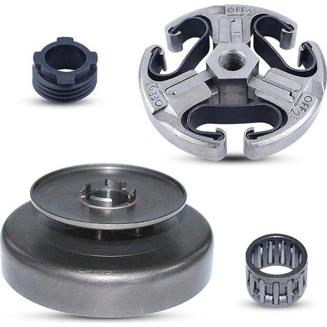 Kupplungs- & Trommel-Kit kompatibel mit Husqvarna 61 66 162 266 268 272XP - einteilige Trommel, geteiltes Kettenrad