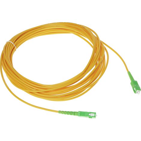 Cable de conexión monomodo PC-SC-APC/SC-APC-10 de 10 m
