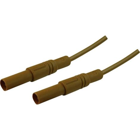VAINAS DE SEGURIDAD [ENCHUFE A BARRA 4 MM  ENCHUFE A BARRA 4 MM] 2.00 M MARRÓN SKS HIRSCHMANN MLS GG 200/2 5 BRA