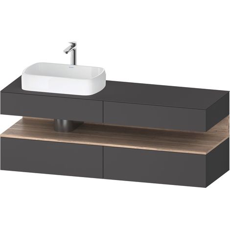 Duravit Collection One Meuble sous-vasque sur console, 2 tiroirs,