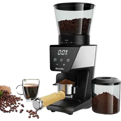 Molinillo de café eléctrico, 30 niveles de molienda precisos, diseño de muelas cónicas, BG706, 220 V, UE (1/2)