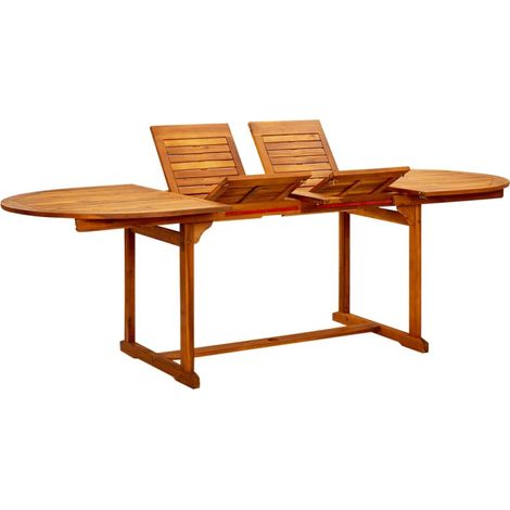 [JAMAIS UTILISÉ] Table à dîner de jardin (160 240)x100x75cm Bois d acacia massif (1/5)