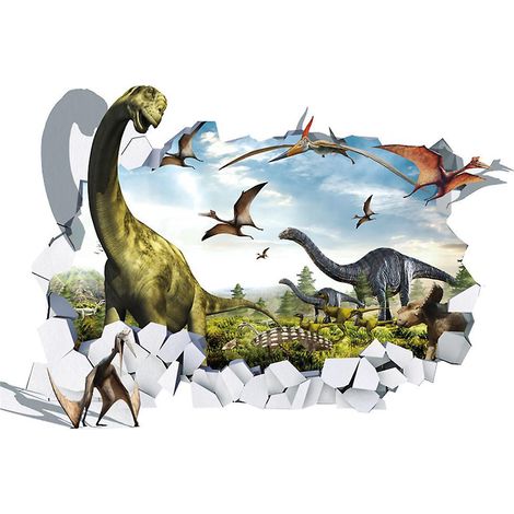 mur 3d Mur Cass Dinosaure Salon Chambre Coucher Chambre D'enfants Couloir Xuangguan Dcoration Peinture (1/5)