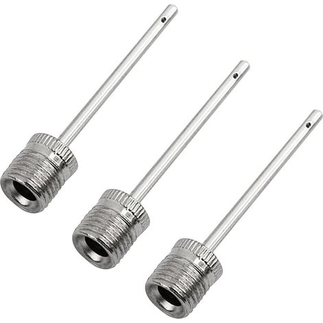 Aiguille de gonflage pour Pompe à balles (Lot de 3) - Aiguilles de Pompe à air en Acier Inoxydable - Idéales pour gonfler Tous Les Ballons de Sport (1/5)