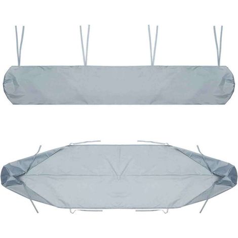 Protecteur De Couverture d'Auvent Anti-Poussière, Housse De Auvent Pare Soleil Sac De Protection pour Store Banne, avec Cordon, pour Terrasse De Jardin Extérieur(Size:3M,Color:Gris)
