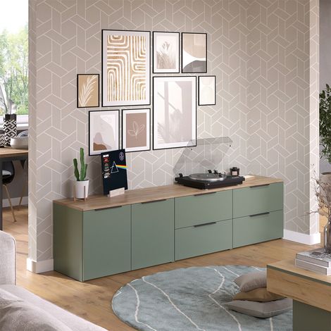 Conjunto de salón Wido, Verde, 3 partes, Vicco