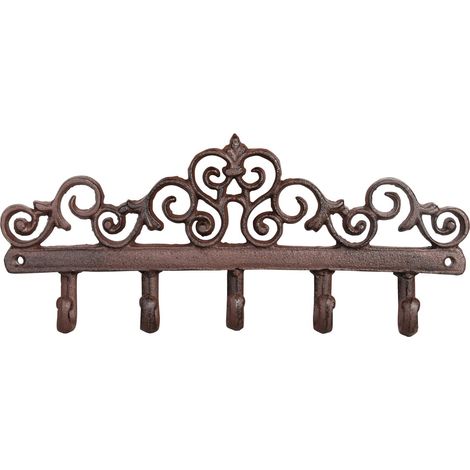 Viktorianische Garderobe aus Gusseisen, 32 cm