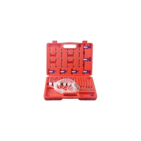 Kit de 24 adaptateurs pour débitmètres d’injecteurs diesel – Compatible avec moteurs 6 cylindres – Pour test d’étanchéité et de fuites (1/5)