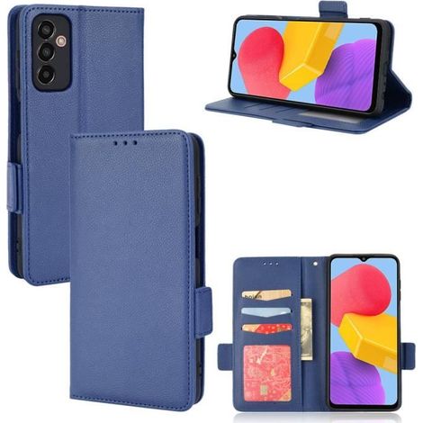 Pour Samsung Galaxy M13 4G Housse Téléphone Flip en PU Cuir Etui Samsung Galaxy M13 4G étui de Protection - navy blue (1/4)