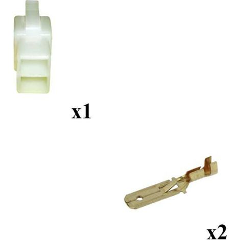 Kit Connecteur Series 250 Faston 6 Femelle 2 Voies