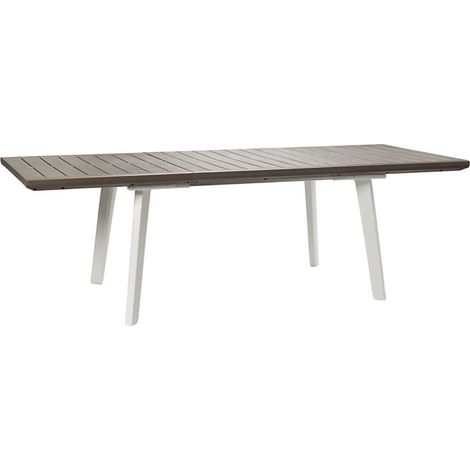Keter Tavolo Harmony Estensibile 160/240 Cm Bianco Tortora (1/4)