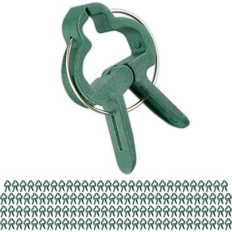 120 Stück Mini Pflanzenclips Set – Kleine Garten-Pflanzenklammern, Rankpflanzen- & Blumenhalter, Pflanzenstützen für Blumentöpfe