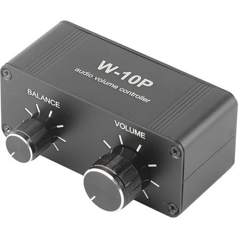 Amplificateur Audio avec Réduction de Bruit, Contrôleur Volume Stéréo pour Casque et Enceinte - Prise 3.5mm et RCA (1/5)