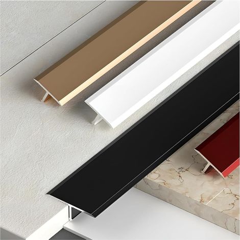 Profilés de transition de sol, moulures en aluminium en forme de T pou