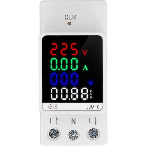 DIN-Schienen-Energiezähler Wechselstrom-Digitalanzeige Stromstärke Spannung Ampere Leistungsfaktor Grad Frequenz Multi