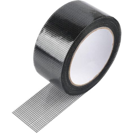 Fliegengitter Reparaturband 5cm x 900cm Selbstklebend Schwarz - Wasserdicht & UV-Beständig (1/5)