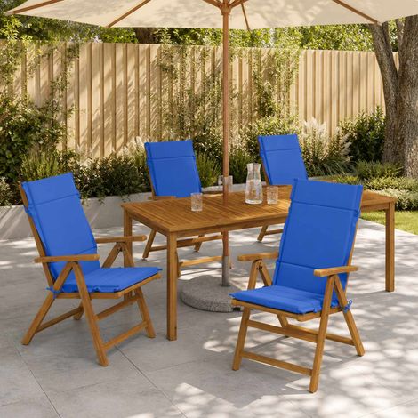 vidaXL Cojines para Sillas de Respaldo Alto en 4 Piezas GEMERT 4 pcs (1/5)