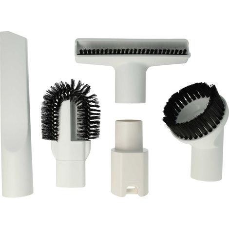 vhbw Set di bocchette da 5 pzz. compatibile con Vorwerk folletto VK150, VK200 aspirapolvere bianco