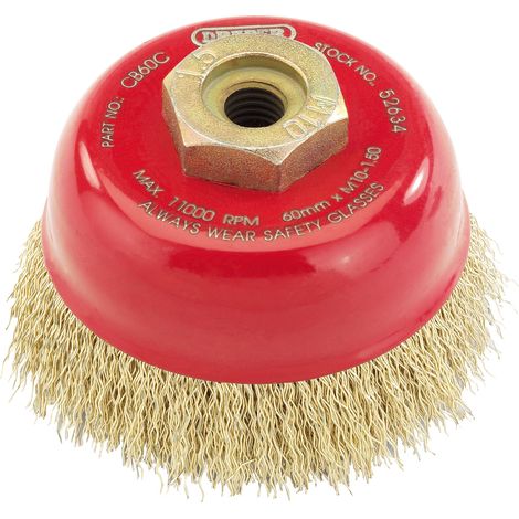 Draper Expert 60mm x M10 Crimped Wire Cup Brush for Surface Cleaning and Rust Removal (1/5)