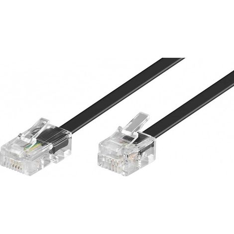 Goobay Modularanschlußkabel 3m,sw,St/St 68530