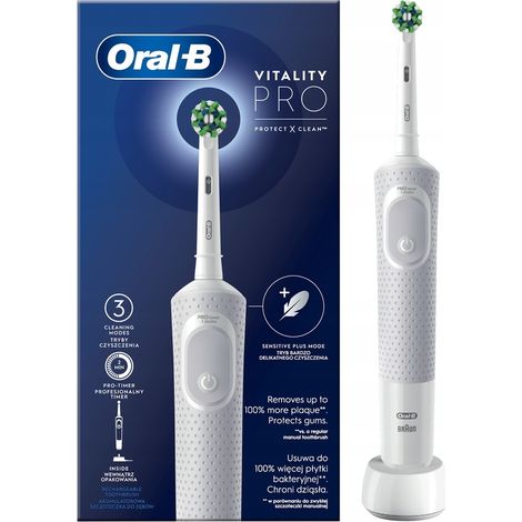 Oral-B Vitality Pro D103 elektrische Zahnbürste, weiß