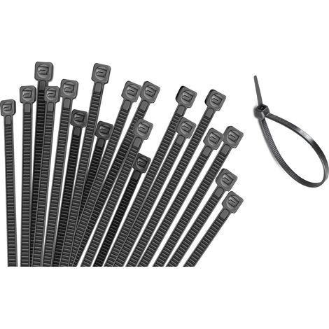 Surtido de bridas presillas de agarre para cables, tubos, manguitos, etc, packs por medidas a elegir (7,6 x 380 mm, pack 100)