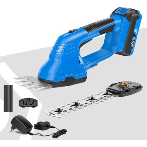 2 en 1 Taille-haie électrique 20V sans Fil Tondeuse à Gazon Batterie sécateur Outils de Jardin cisailles Coupe-arbuste for l'herbe (Color : 20V Trimmer Set1, Size : Small) (1/5)