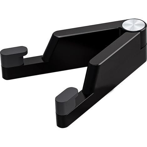 Lntyq Faltbarer Schreibtischständer für Telefon und Tablet, verstellbar, 10,2–26,7 cm, Schwarz (1/5)