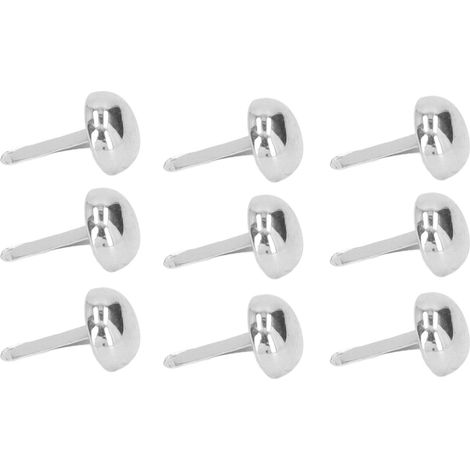 200 clous décoratifs en métal électroplaqué, tête ronde brillante, finition colorée, pour bricolage, capitonnage et projets DIY, style punk, SP10-002 (1/5)