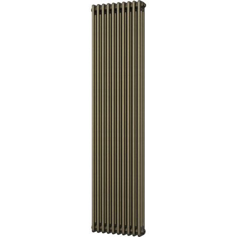 Alpha - Antique Brass Vertical Column Radiator H1800mm x W465mm 3 Column (1/3)