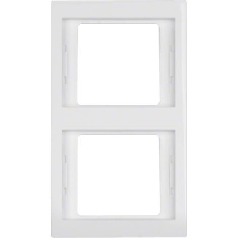 Marco para mecanismo de 2 elementos de la serie “Berker K1” IP20 151,5x87x10mm color blanco polar