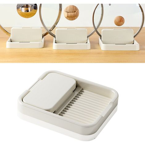 Faltbarer Topfdeckelhalter mit Ablage für Küchenutensilien, multifunktionaler Pfannenwender, Essstäbchen und Löffel zum Kochen. (1/5)