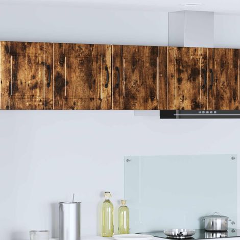 vidaXL Meuble mural PORTO Chêne fumé 40 x 31 x 40 cm Bois d'ingénierie (1/5)