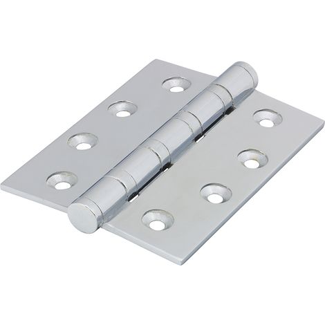 TIMCO Performance Ball Race Button Tip Brass Hinges Polished Chrome - 102 x 76