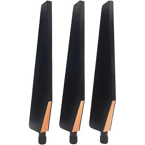 Lot de 3 antennes omnidirectionnelles double fréquence SMA pour routeur sans fil ASUS GT-AC5300 (1/5)