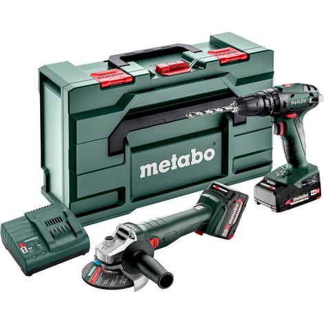 Metabo Akku Combo Set 2.4.4 18 V, SB 18 + W 18 L 9-125, metaBOX 165 L (1/2)