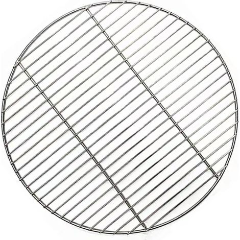 Grille de barbecue ronde en acier inoxydable pour cuisson au charbon de bois 30 cm (1/5)