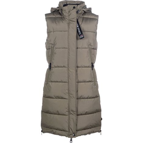 XL, verde oliva 5300: Damen lange ärmellose wasserdichte Jacke Modell Misty (1/5)
