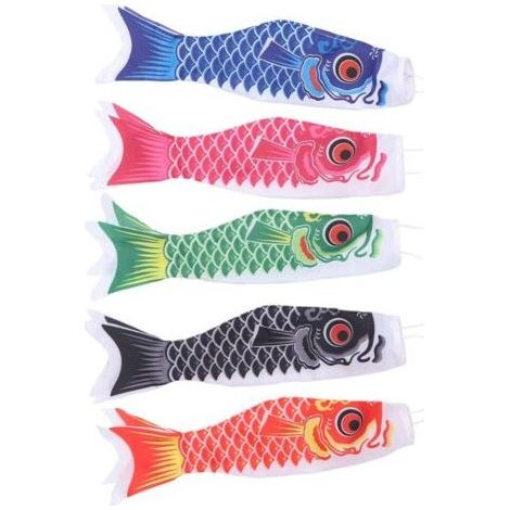 Lot de 5 manches à air en satin 40 cm – Indicateurs de direction et force du vent – Décoration extérieure étanche et durable (1/5)