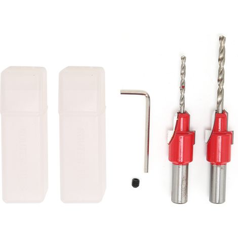 2 Pièces Foret à Fraisage Avion Type Tarière Évasée Vis Alliage Outils à Main (1/5)