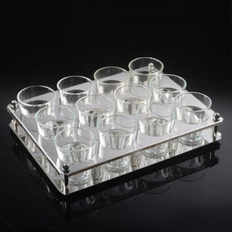 Porte-verres à vin à pied, support de rangement pour verres à vin, égouttoir à verres avec 12 trous (1/5)