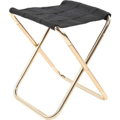 Tabouret pliant d'extérieur, tabouret pliant en aluminium, mini tabouret pliant portable, ultra léger, mini tabouret pliant portable pour le camping et la pêche (1/5)