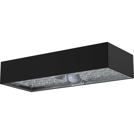 TERRE JARDIN - terre jardin lámpara solar de pared con sensor de movimiento 900 lm ip65 iluminación exterior