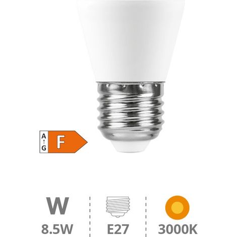Bombilla de LED esférica 8,5W E27 3000K (1/3)