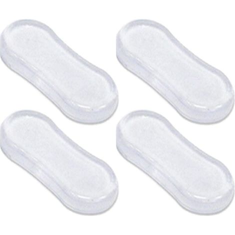 Tampons Abattant WC Silencieux Universels Adhésifs Protection Pare-Chocs Siège Toilette (1/4)
