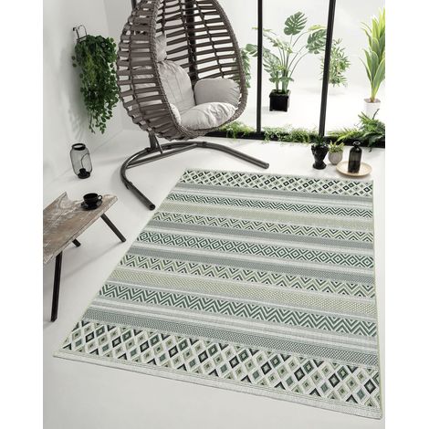 Tapis Vert intérieur et extérieur Design 120x170 cm (1/5)